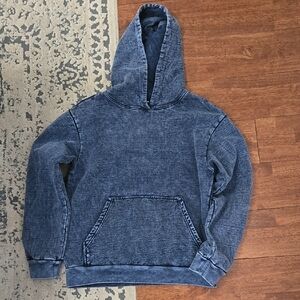 Talentless Acid Wash Blue Hoodie